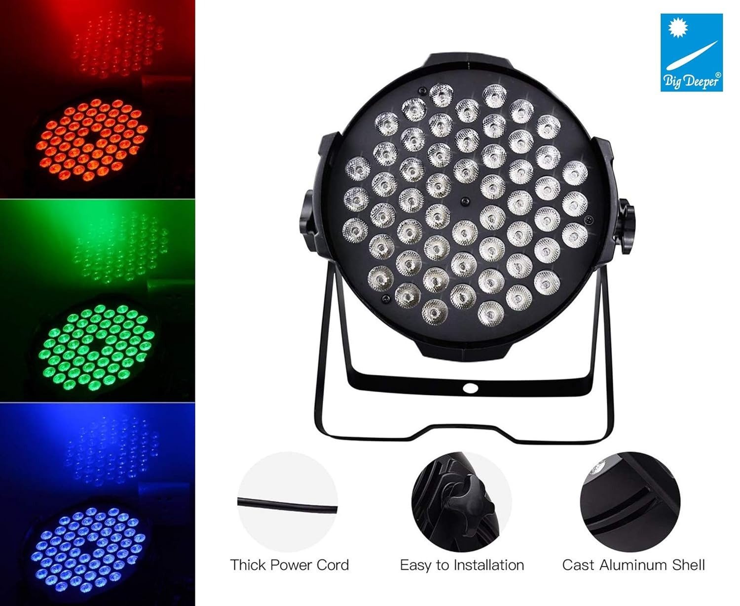 BIG DIPPER PAR LIGHT 60 X 3 (BLACK PLATE) - Image 2