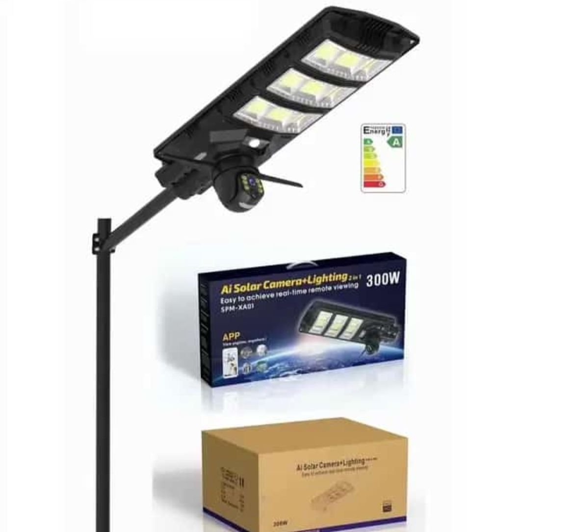 solar street light with camera